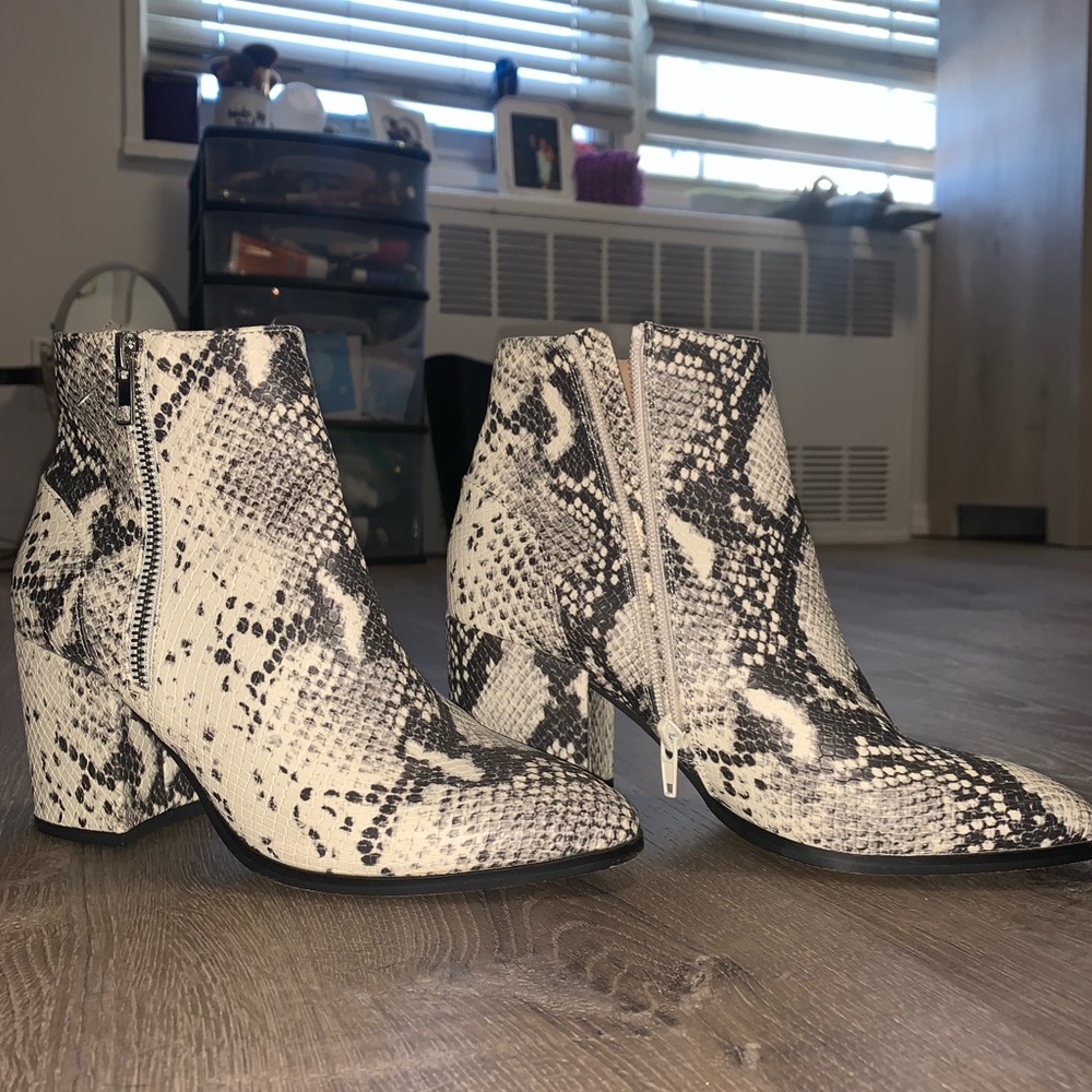 Steve Madden Snakeskin Booties - image 1